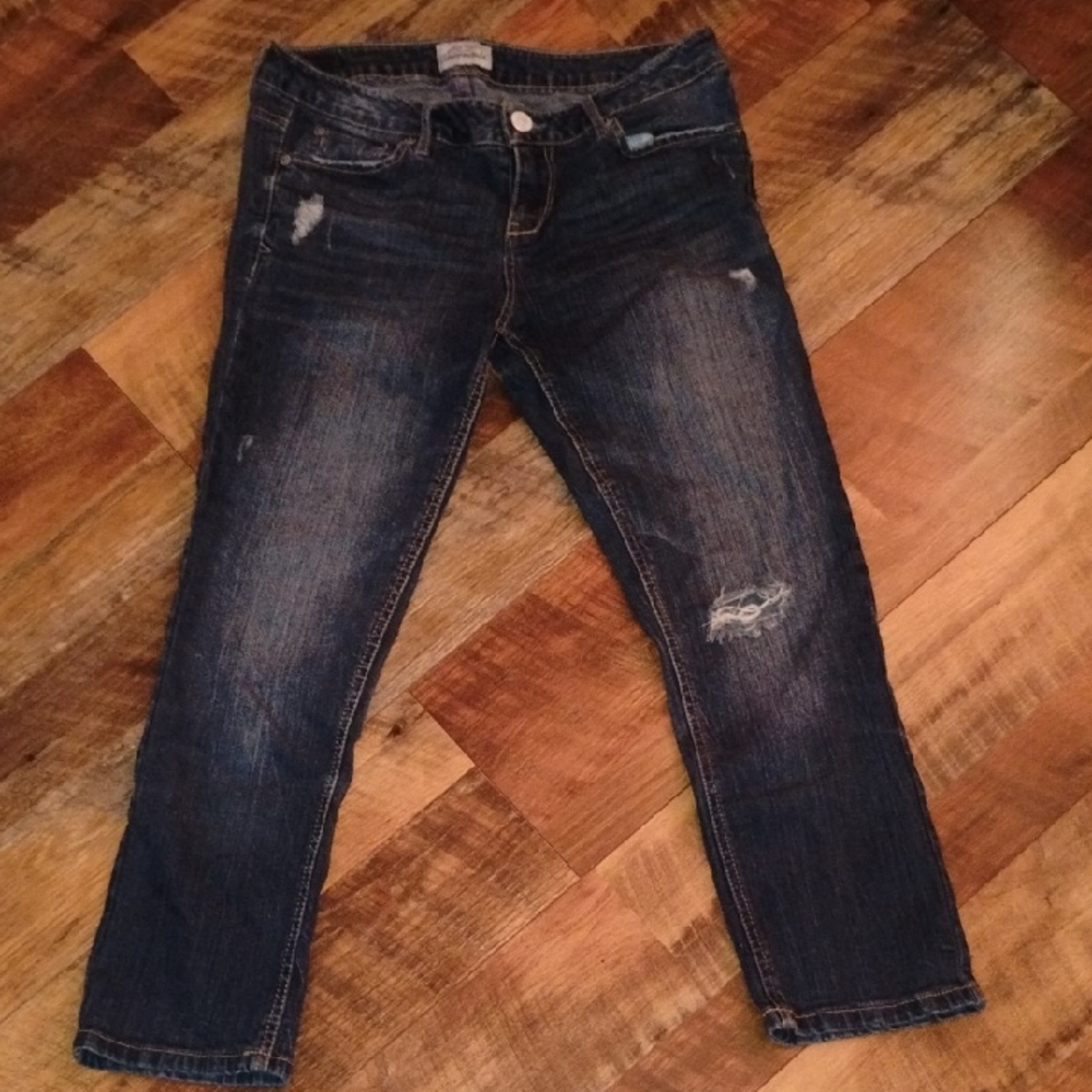 Aeropostale Dark Blue Cropped Jeans